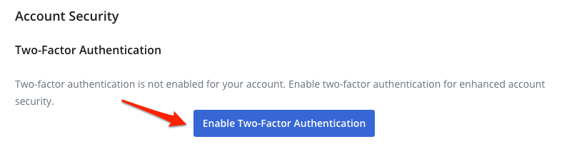 Enable Two-Factor Button